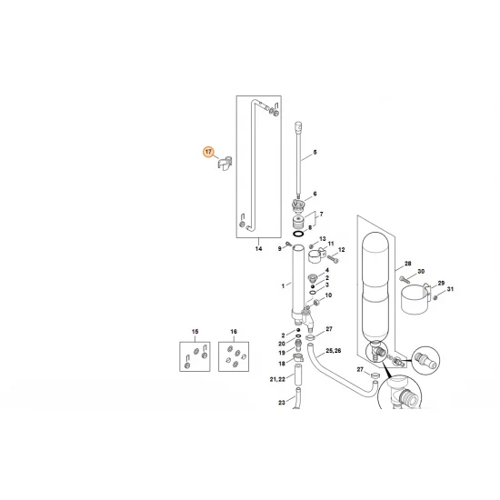 STIHL  Mocowanie 4247 705 1100